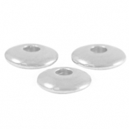 DQ European metal beads disc 6mm Antique Silver (nickel free)