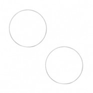 DQ European metal findings closed rings 10mm Antique Silver (nickel free)