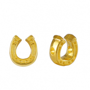 DQ European metal beads horseshoe Gold (nickel free)