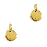 DQ European metal charms irregular Gold (nickel free)
