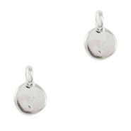 DQ European metal charms irregular Antique Silver (nickel free)