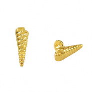 DQ European metal charms shell Gold (nickel free)