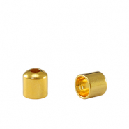 DQ European metal end caps &Oslash;3.2mm Gold (nickel free)