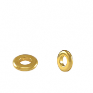 DQ European metal beads spacer ring 6mm Gold (nickel free)