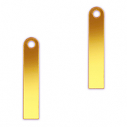 Statement charms bar Metallic Yellow