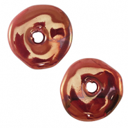 DQ greek ceramic beads donut Harvest Orange-Brown