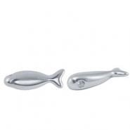 DQ European metal beads Fish Antique Silver (nickel free)
