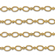 Stainless steel findings belcher chain oval Gold