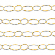 Stainless steel findings belcher chain oval Gold