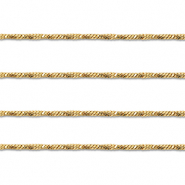 Stainless steel findings belcher chain twisted Gold