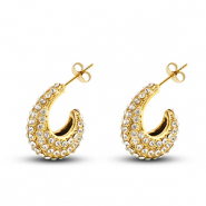 Stainless steel earrings / earpins Gold