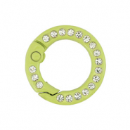 Colourful jewellery findings key chain ring Green