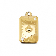 BY31&reg; Stainless steel charms card spade Gold