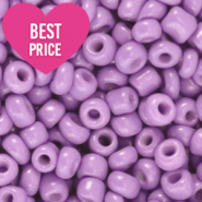 Glass seed beads 6/0 (4mm) Lilac Purple
