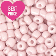 Glass seed beads 6/0 (4mm) Dusty Pink