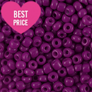 Glass seed beads 8/0 (3mm) Purple