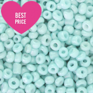 Glass seed beads 8/0 (3mm) Tiffany Blue