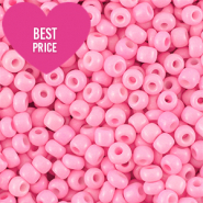 Glass seed beads 8/0 (3mm) Pretty Pink