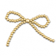 Statement charms beaded bow Gold