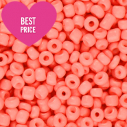 Glass seed beads 12/0 (2mm) Warm Apricot Orange