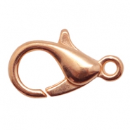 Brass TQ metal lobster clasp 10mm Rose Gold (nickel free)