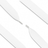 Trendy shoe laces organza White