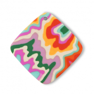 Polymer pendants rhombus Multicolour
