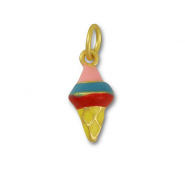 Metal charms ice lolly Multicolour-Gold