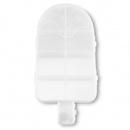 Jewellery display 9 compartment storage box ice lolly Transparent