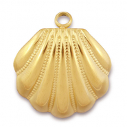 Stainless steel charms shell Gold