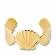 Stainless steel bracelets bangle shell Gold