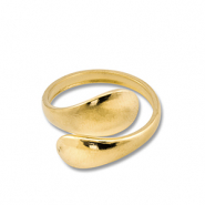 Stainless steel rings drop Gold