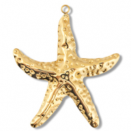 Stainless steel charms starfish Gold