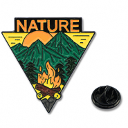 Pins "Nature" Green-Yellow-Black