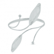 Arm cuff leaf Silver