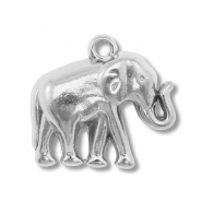 Stainless steel charms elephant Silver