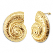 Trendy earrings shell Gold