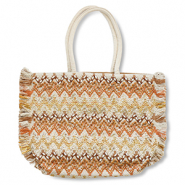 BY31&reg; Beach bag Beige-Brown-Gold