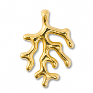 DQ European metal charms coral Gold (Nickelfree)