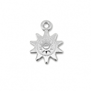 DQ European metal charms sun Antique Silver (Nickelfree)
