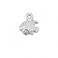 DQ European metal charms fish Antique Silver (Nickelfree)