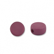 Acrylic beads disc Aubergine