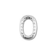 Stainless steel findings connector oval Silver