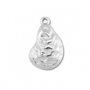 Stainless steel charms shell Silver