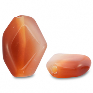 Natural stone beads Agate irregular Orange-Beige