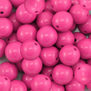 18 mm DQ acrylic beads Magenta Pink