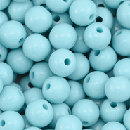 10 mm DQ acrylic beads Pastel Blue