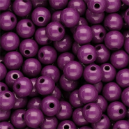 8 mm acrylic beads shiny Aubergine Purple
