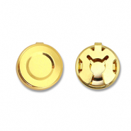 Eco-brass® metal button covers Gold