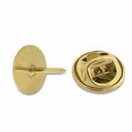 Stainless steel findings for pins Gold